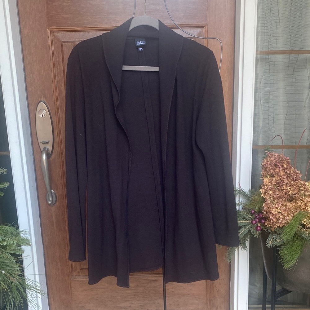 Eileen Fisher Black Cardigan Sweater